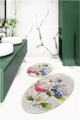 Ensemble de tapis de bain (2 pièces) - Multicolore