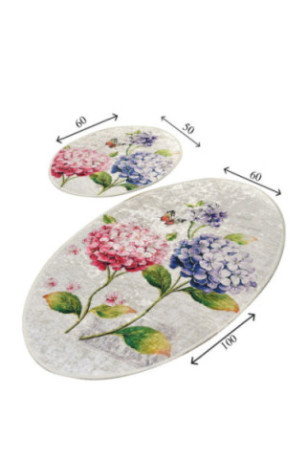 Ensemble de tapis de bain (2 pièces) - Multicolore