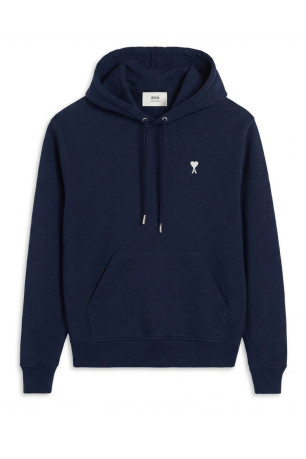Sweat à capuche Ami de Cœur Bleu Nuit Ami paris