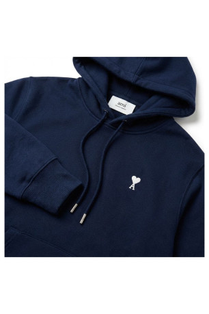 Sweat à capuche Ami de Cœur Bleu Nuit Ami paris