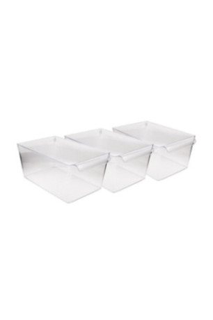 Ensemble organisateur de réfrigérateur (3 pièces) - Transparent