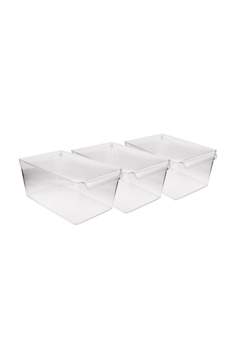 Ensemble organisateur de réfrigérateur (3 pièces) - Transparent