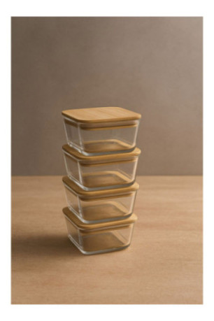 Boîte de conservation (8 pièces) - Transparent
