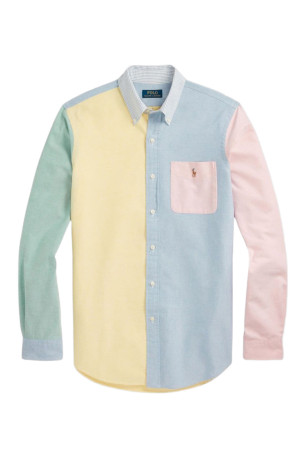 Chemise - POLO RALPH LAUREN - Jaune / Bleu / Rose