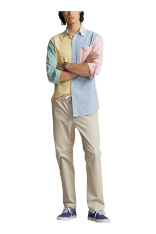 Chemise - POLO RALPH LAUREN - Jaune / Bleu / Rose