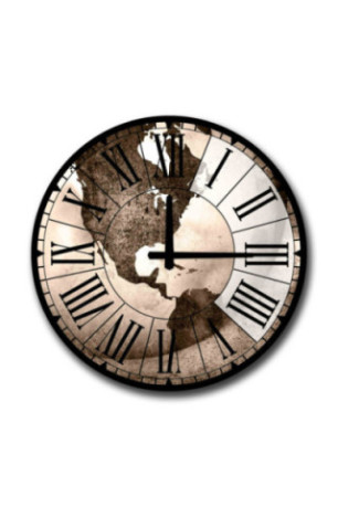 Horloge décorative en MDF - Multicolore