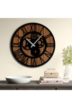 Horloge décorative en MDF - Multicolore