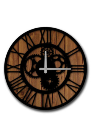 Horloge décorative en MDF - Multicolore