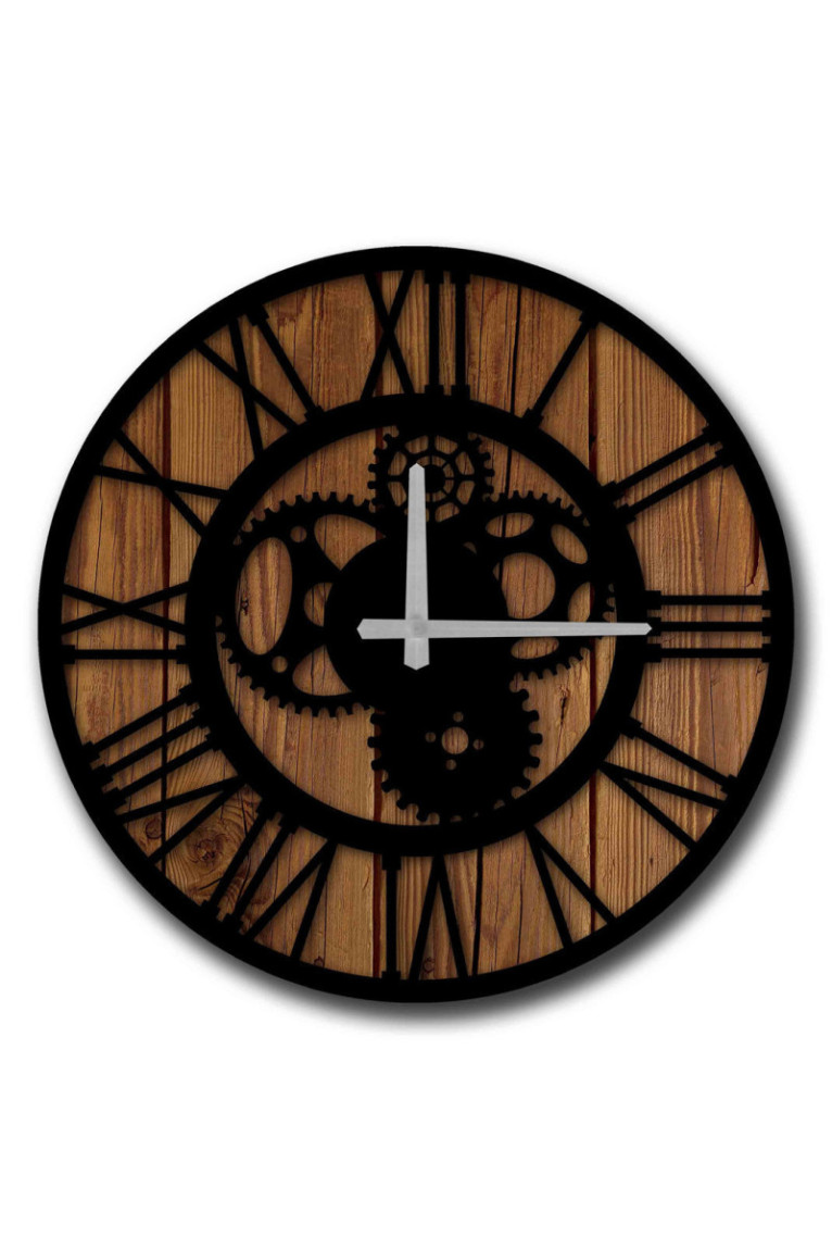 Horloge décorative en MDF - Multicolore