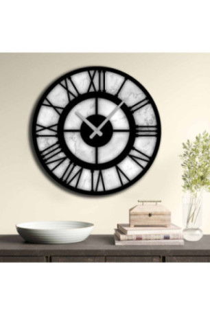 Horloge décorative en MDF - Multicolore
