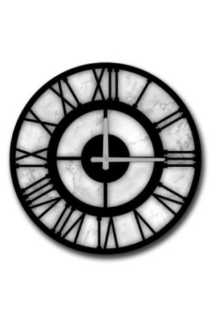 Horloge décorative en MDF - Multicolore