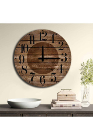 Horloge décorative en MDF - Multicolore