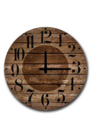 Horloge décorative en MDF - Multicolore