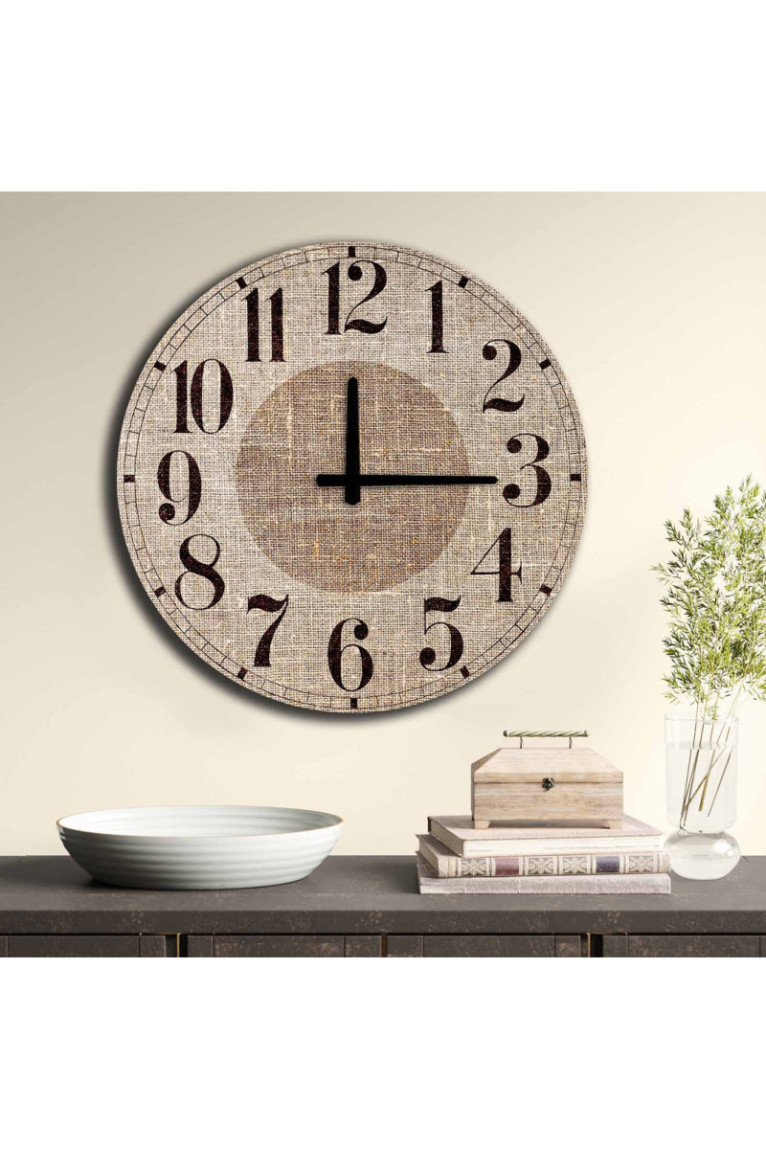 Horloge décorative en MDF - Multicolore