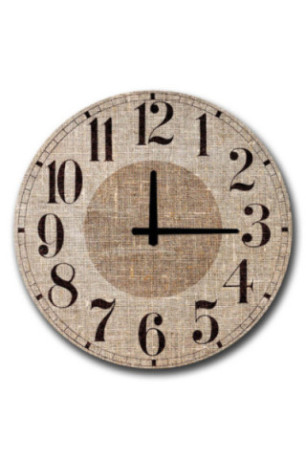 Horloge décorative en MDF - Multicolore