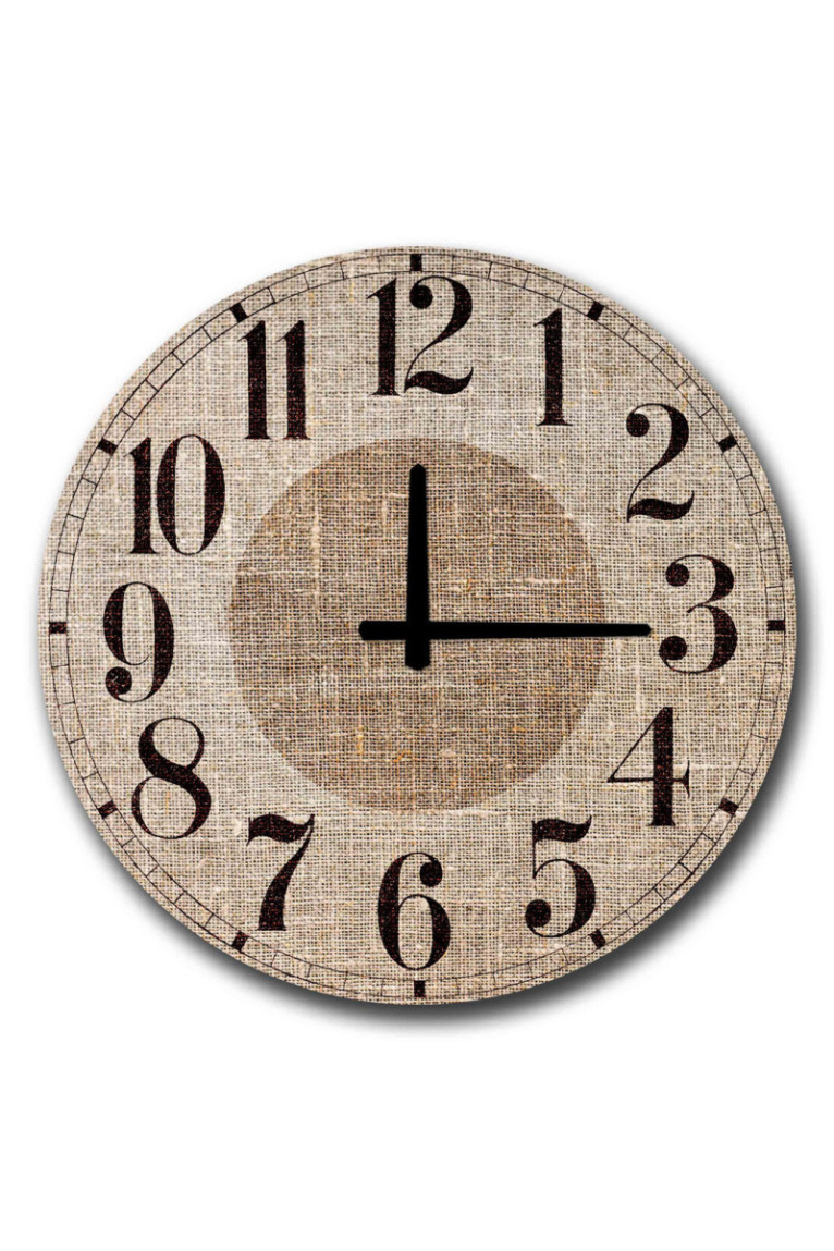 Horloge décorative en MDF - Multicolore