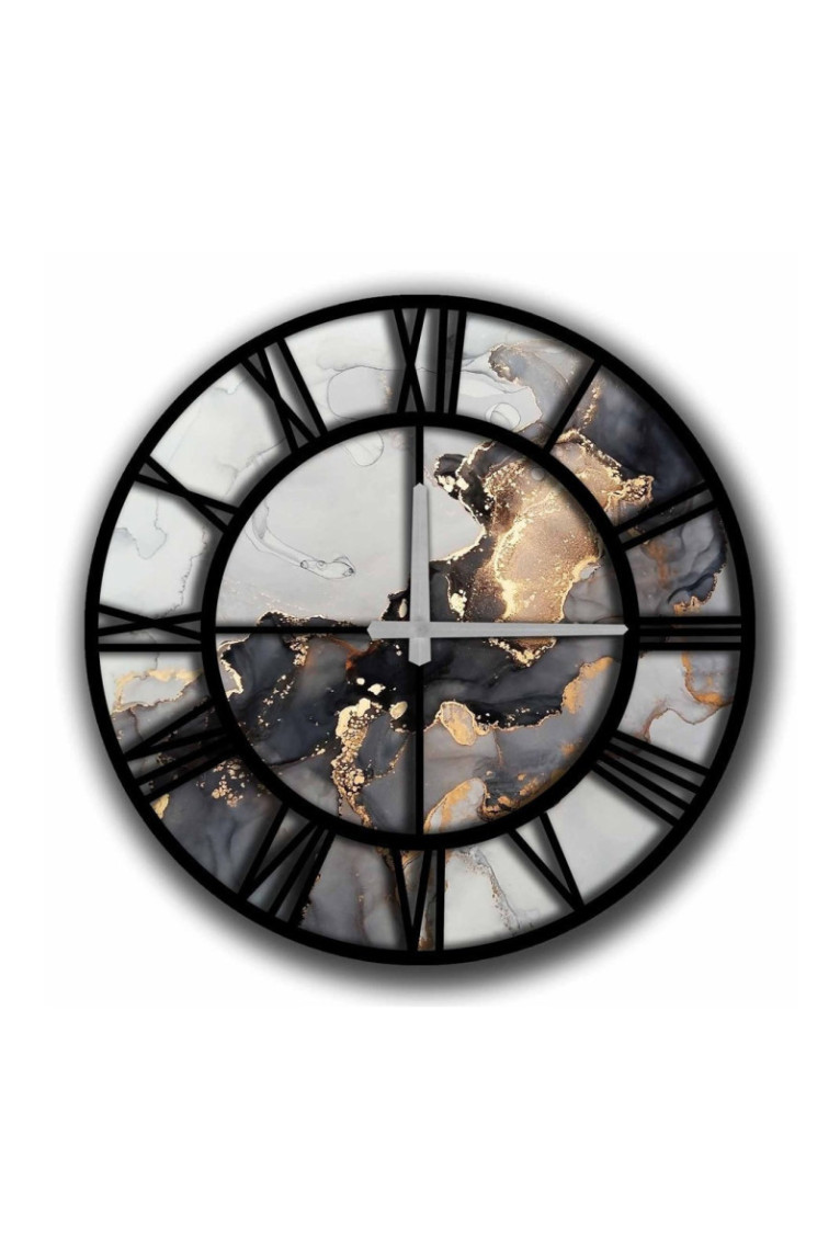 Horloge décorative en MDF - Multicolore