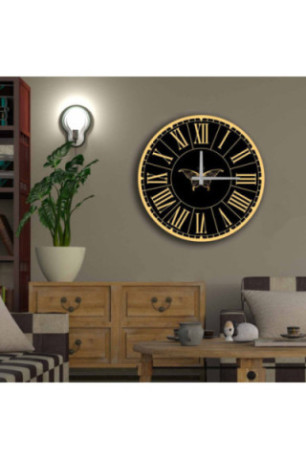 Horloge décorative en MDF - Multicolore