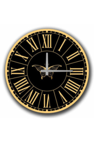 Horloge décorative en MDF - Multicolore