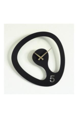 Horloge murale décorative en métal - Or noir