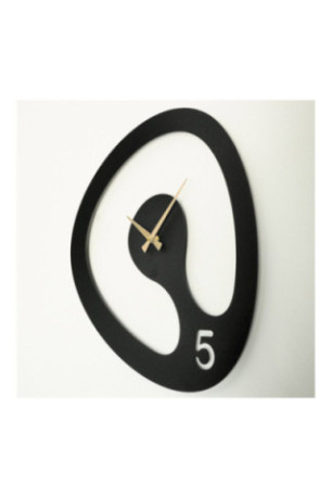 Horloge murale décorative en métal - Or noir