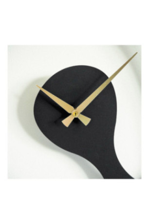 Horloge murale décorative en métal - Or noir