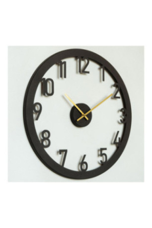 Horloge murale décorative en métal - Or noir