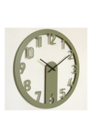 Horloge murale décorative en métal - Vert