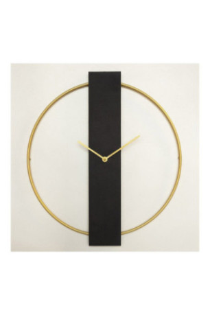 Horloge murale décorative en métal - Or noir