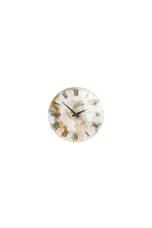 Horloge murale décorative en verre - Multicolore