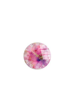 Horloge murale décorative en verre - Multicolore
