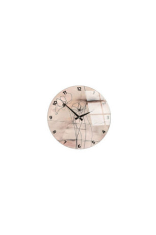 Horloge murale décorative en verre - Multicolore