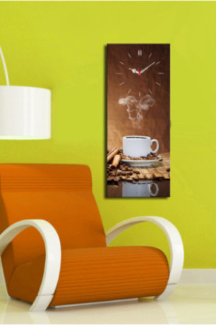 Horloge murale décorative en toile - Multicolore
