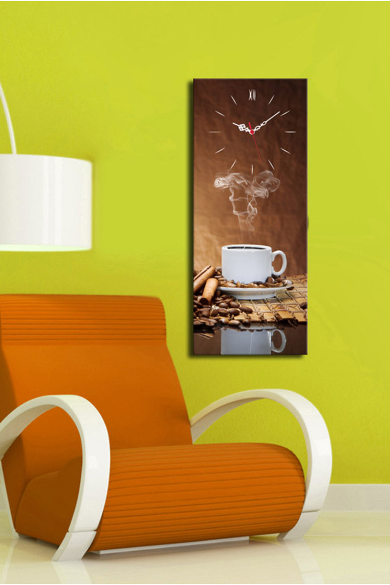 Horloge murale décorative en toile - Multicolore