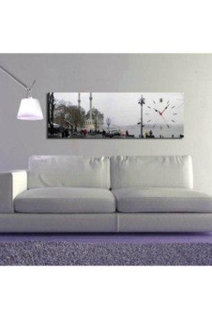 Horloge murale décorative en toile - Multicolore
