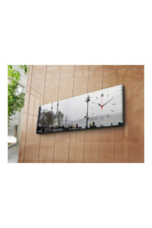 Horloge murale décorative en toile - Multicolore