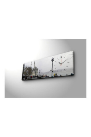 Horloge murale décorative en toile - Multicolore