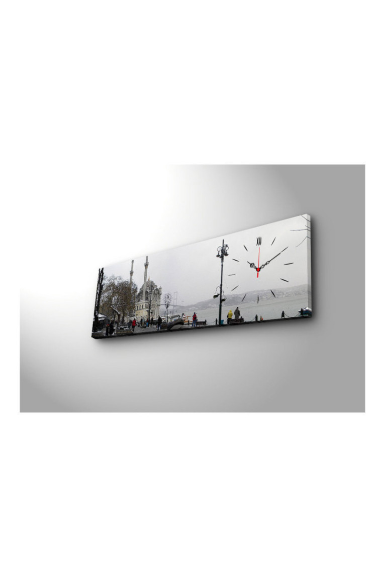 Horloge murale décorative en toile - Multicolore