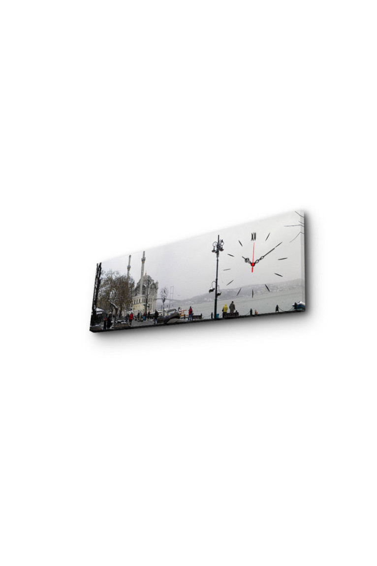Horloge murale décorative en toile - Multicolore
