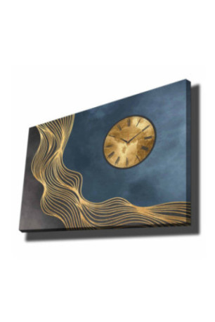 Horloge murale décorative en toile - Multicolore