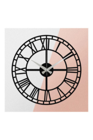 Horloge murale décorative en métal - Noir