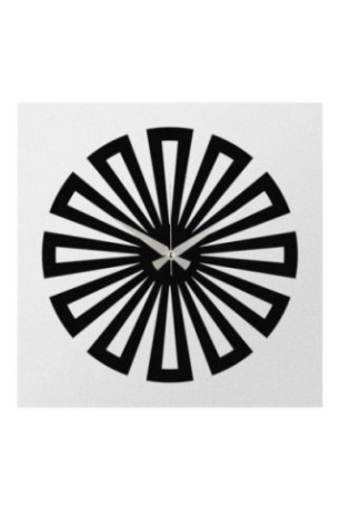 Horloge murale décorative en métal - Noir