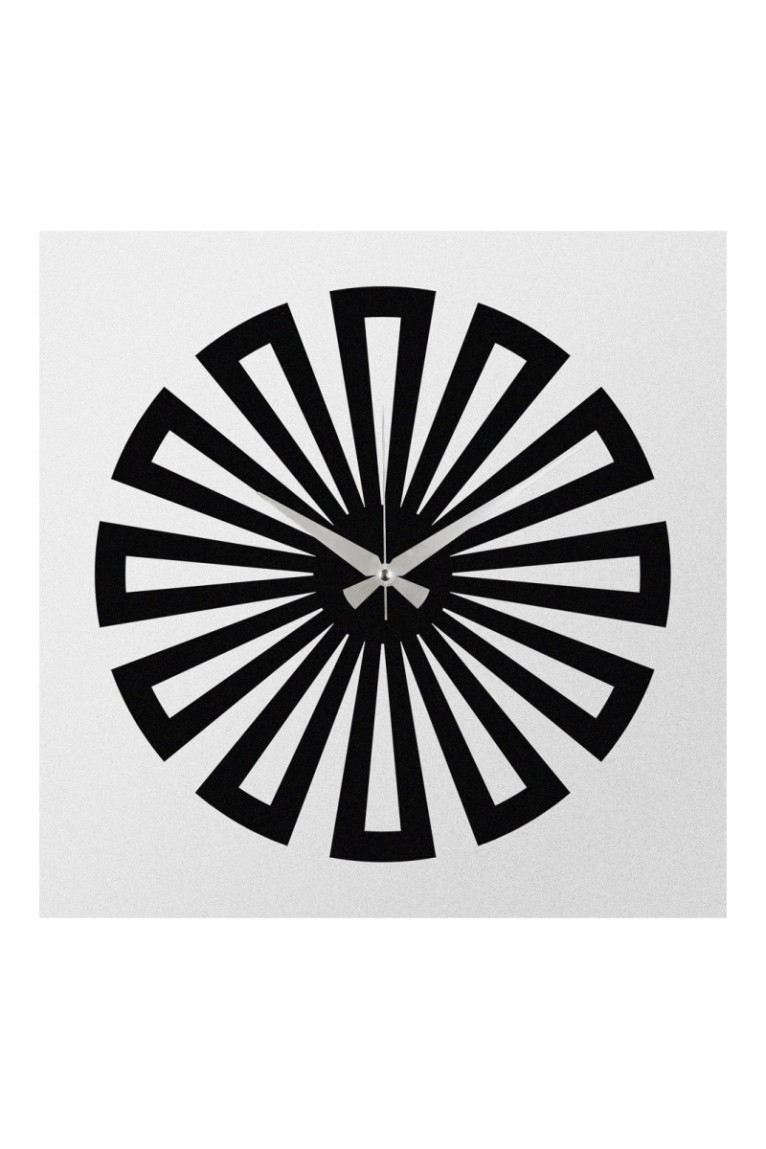 Horloge murale décorative en métal - Noir