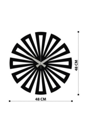 Horloge murale décorative en métal - Noir