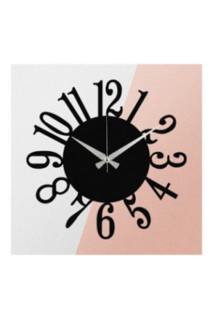 Horloge murale décorative en métal - Noir