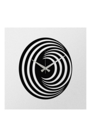 Horloge murale décorative en métal - Noir