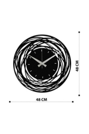Horloge murale décorative en métal - Noir