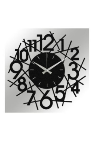 Horloge murale décorative en métal - Noir