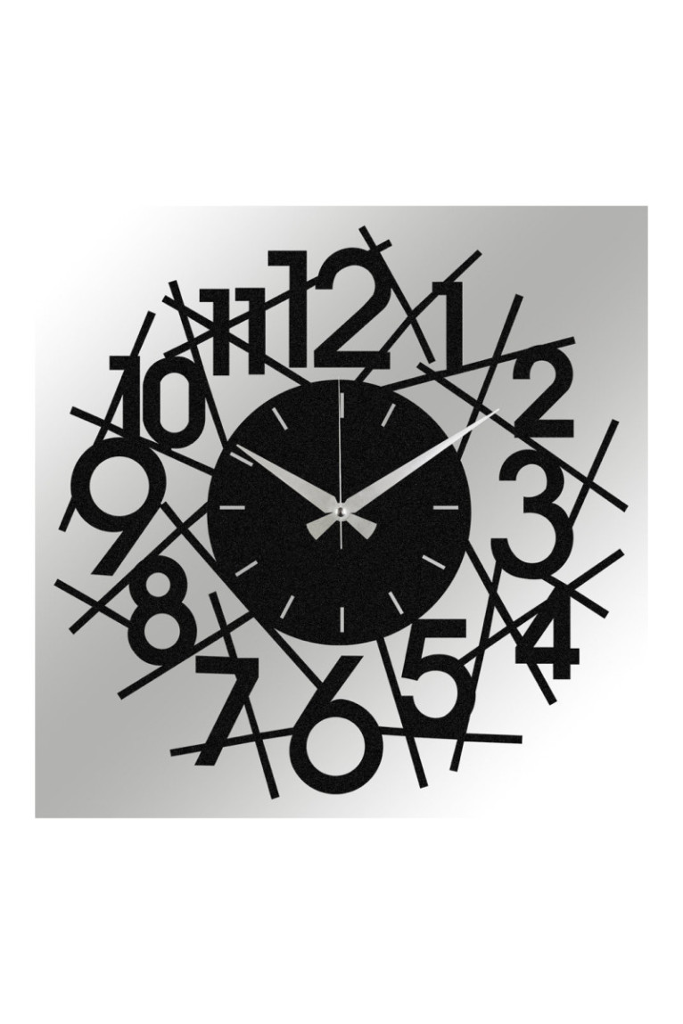 Horloge murale décorative en métal - Noir
