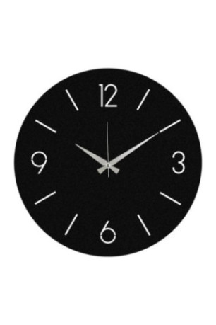 Horloge murale décorative en métal - Noir